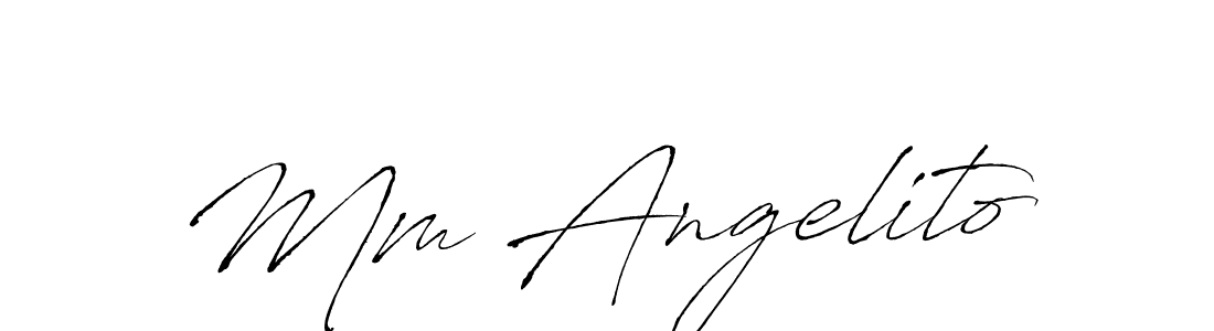 Once you've used our free online signature maker to create your best signature Antro_Vectra style, it's time to enjoy all of the benefits that Mm Angelito name signing documents. Mm Angelito signature style 6 images and pictures png