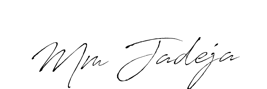 Design your own signature with our free online signature maker. With this signature software, you can create a handwritten (Antro_Vectra) signature for name Mm Jadeja. Mm Jadeja signature style 6 images and pictures png