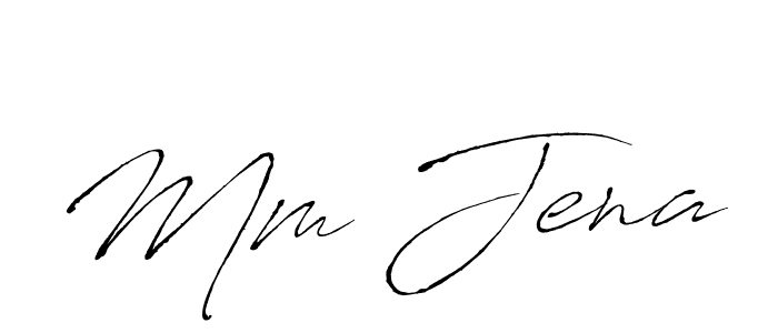 Create a beautiful signature design for name Mm Jena. With this signature (Antro_Vectra) fonts, you can make a handwritten signature for free. Mm Jena signature style 6 images and pictures png