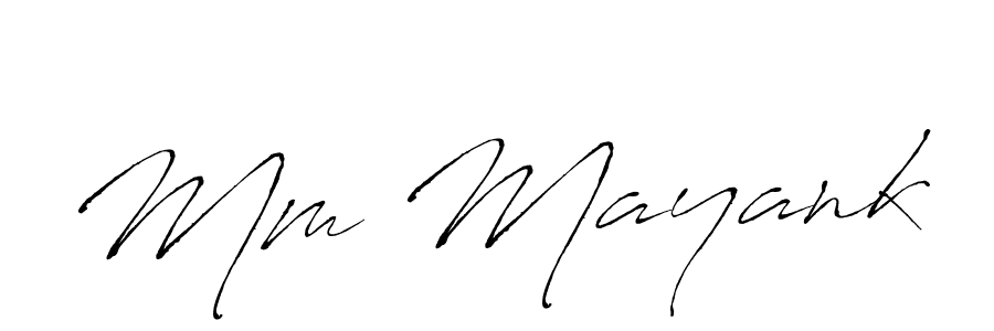 The best way (Antro_Vectra) to make a short signature is to pick only two or three words in your name. The name Mm Mayank include a total of six letters. For converting this name. Mm Mayank signature style 6 images and pictures png