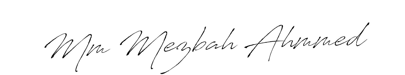 Make a beautiful signature design for name Mm Mezbah Ahmmed. Use this online signature maker to create a handwritten signature for free. Mm Mezbah Ahmmed signature style 6 images and pictures png