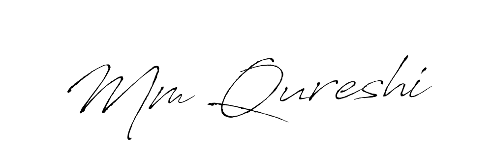 Make a beautiful signature design for name Mm Qureshi. With this signature (Antro_Vectra) style, you can create a handwritten signature for free. Mm Qureshi signature style 6 images and pictures png