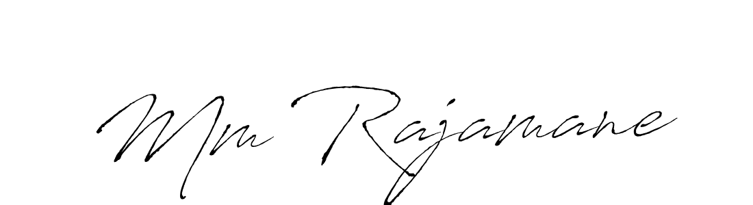 How to make Mm Rajamane signature? Antro_Vectra is a professional autograph style. Create handwritten signature for Mm Rajamane name. Mm Rajamane signature style 6 images and pictures png