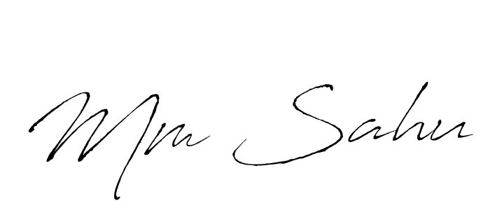 You should practise on your own different ways (Antro_Vectra) to write your name (Mm Sahu) in signature. don't let someone else do it for you. Mm Sahu signature style 6 images and pictures png
