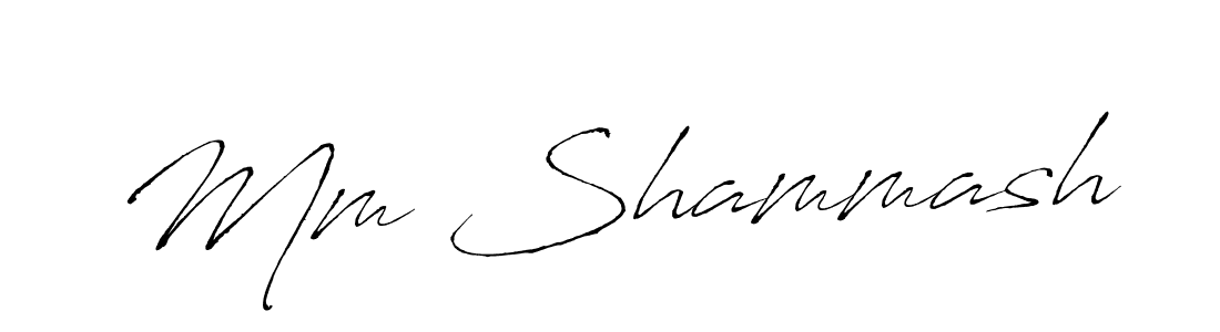 How to make Mm Shammash name signature. Use Antro_Vectra style for creating short signs online. This is the latest handwritten sign. Mm Shammash signature style 6 images and pictures png
