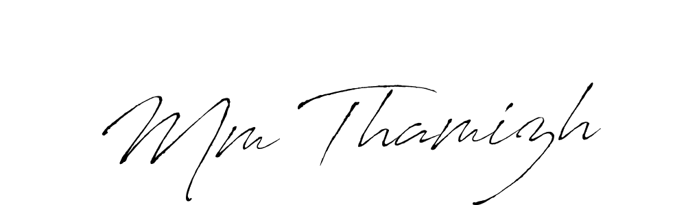 The best way (Antro_Vectra) to make a short signature is to pick only two or three words in your name. The name Mm Thamizh include a total of six letters. For converting this name. Mm Thamizh signature style 6 images and pictures png