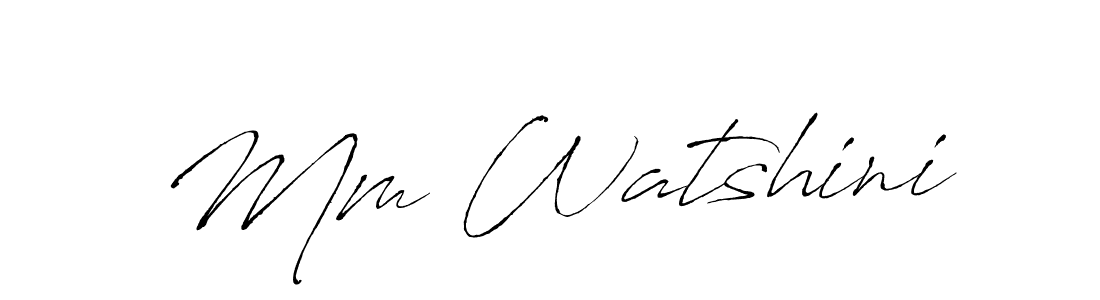 How to Draw Mm Watshini signature style? Antro_Vectra is a latest design signature styles for name Mm Watshini. Mm Watshini signature style 6 images and pictures png