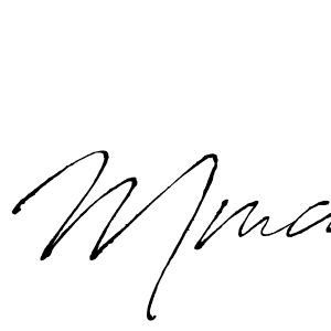 Make a beautiful signature design for name Mma. With this signature (Antro_Vectra) style, you can create a handwritten signature for free. Mma signature style 6 images and pictures png