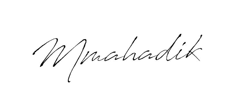 How to make Mmahadik signature? Antro_Vectra is a professional autograph style. Create handwritten signature for Mmahadik name. Mmahadik signature style 6 images and pictures png