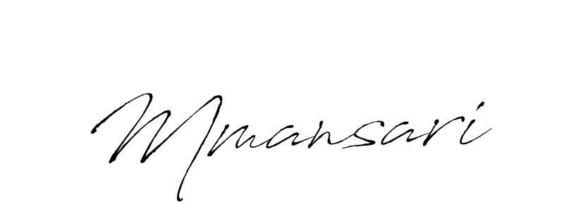 Design your own signature with our free online signature maker. With this signature software, you can create a handwritten (Antro_Vectra) signature for name Mmansari. Mmansari signature style 6 images and pictures png