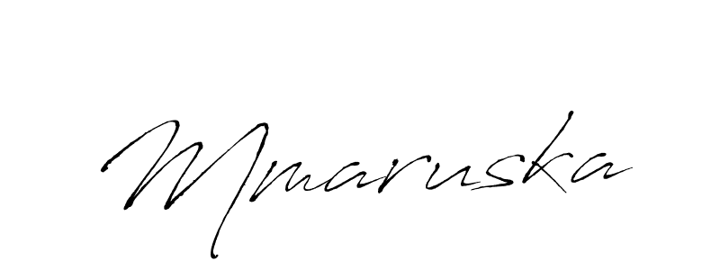 Use a signature maker to create a handwritten signature online. With this signature software, you can design (Antro_Vectra) your own signature for name Mmaruska. Mmaruska signature style 6 images and pictures png