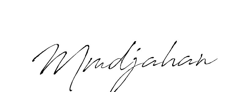 Use a signature maker to create a handwritten signature online. With this signature software, you can design (Antro_Vectra) your own signature for name Mmdjahan. Mmdjahan signature style 6 images and pictures png