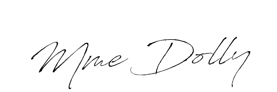 Design your own signature with our free online signature maker. With this signature software, you can create a handwritten (Antro_Vectra) signature for name Mme Dolly. Mme Dolly signature style 6 images and pictures png