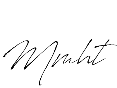 Antro_Vectra is a professional signature style that is perfect for those who want to add a touch of class to their signature. It is also a great choice for those who want to make their signature more unique. Get Mmht name to fancy signature for free. Mmht signature style 6 images and pictures png