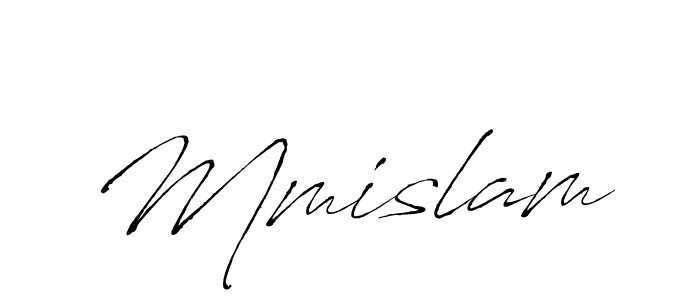 Design your own signature with our free online signature maker. With this signature software, you can create a handwritten (Antro_Vectra) signature for name Mmislam. Mmislam signature style 6 images and pictures png