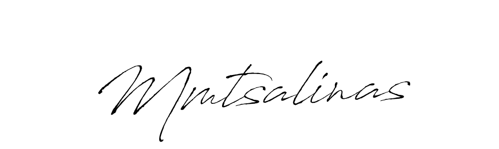 Make a beautiful signature design for name Mmtsalinas. With this signature (Antro_Vectra) style, you can create a handwritten signature for free. Mmtsalinas signature style 6 images and pictures png