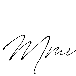 Design your own signature with our free online signature maker. With this signature software, you can create a handwritten (Antro_Vectra) signature for name Mmu. Mmu signature style 6 images and pictures png