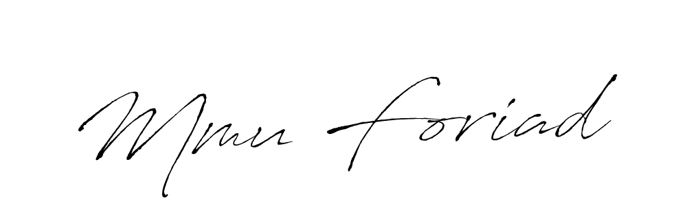 Mmu Foriad stylish signature style. Best Handwritten Sign (Antro_Vectra) for my name. Handwritten Signature Collection Ideas for my name Mmu Foriad. Mmu Foriad signature style 6 images and pictures png