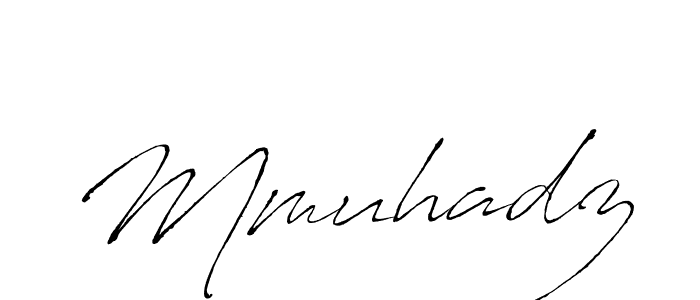 How to make Mmuhadz name signature. Use Antro_Vectra style for creating short signs online. This is the latest handwritten sign. Mmuhadz signature style 6 images and pictures png