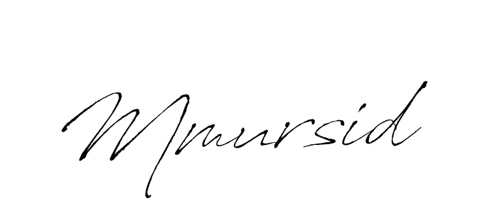 How to make Mmursid signature? Antro_Vectra is a professional autograph style. Create handwritten signature for Mmursid name. Mmursid signature style 6 images and pictures png