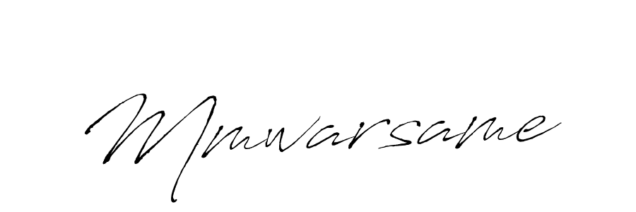 Mmwarsame stylish signature style. Best Handwritten Sign (Antro_Vectra) for my name. Handwritten Signature Collection Ideas for my name Mmwarsame. Mmwarsame signature style 6 images and pictures png