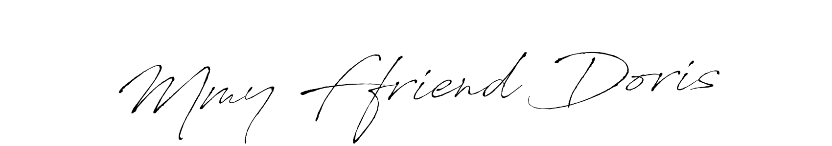 Similarly Antro_Vectra is the best handwritten signature design. Signature creator online .You can use it as an online autograph creator for name Mmy Ffriend Doris. Mmy Ffriend Doris signature style 6 images and pictures png