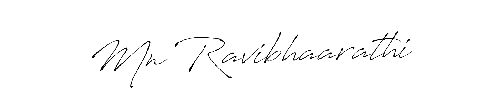 Also we have Mn Ravibhaarathi name is the best signature style. Create professional handwritten signature collection using Antro_Vectra autograph style. Mn Ravibhaarathi signature style 6 images and pictures png