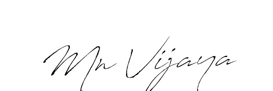 How to make Mn Vijaya signature? Antro_Vectra is a professional autograph style. Create handwritten signature for Mn Vijaya name. Mn Vijaya signature style 6 images and pictures png