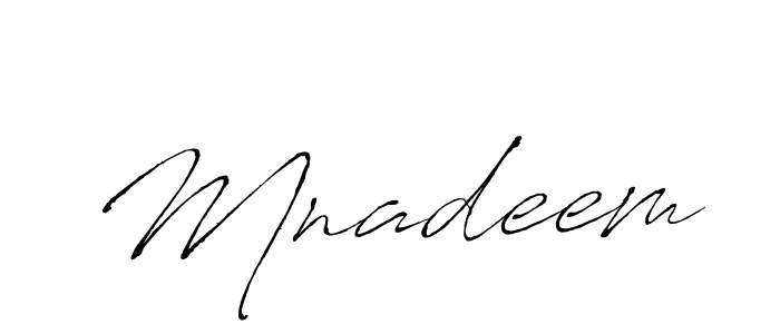 Also we have Mnadeem name is the best signature style. Create professional handwritten signature collection using Antro_Vectra autograph style. Mnadeem signature style 6 images and pictures png