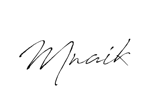 Mnaik stylish signature style. Best Handwritten Sign (Antro_Vectra) for my name. Handwritten Signature Collection Ideas for my name Mnaik. Mnaik signature style 6 images and pictures png