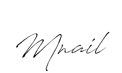 Create a beautiful signature design for name Mnail. With this signature (Antro_Vectra) fonts, you can make a handwritten signature for free. Mnail signature style 6 images and pictures png