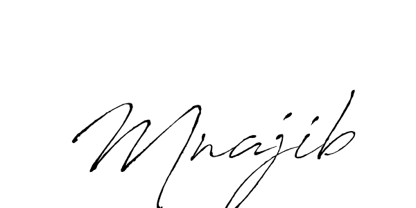 You should practise on your own different ways (Antro_Vectra) to write your name (Mnajib) in signature. don't let someone else do it for you. Mnajib signature style 6 images and pictures png