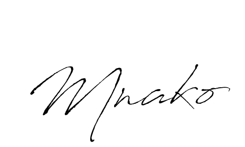 Mnako stylish signature style. Best Handwritten Sign (Antro_Vectra) for my name. Handwritten Signature Collection Ideas for my name Mnako. Mnako signature style 6 images and pictures png
