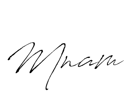 Use a signature maker to create a handwritten signature online. With this signature software, you can design (Antro_Vectra) your own signature for name Mnam. Mnam signature style 6 images and pictures png