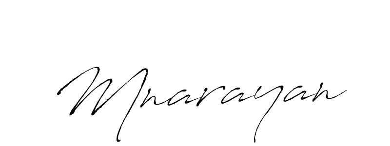Mnarayan stylish signature style. Best Handwritten Sign (Antro_Vectra) for my name. Handwritten Signature Collection Ideas for my name Mnarayan. Mnarayan signature style 6 images and pictures png