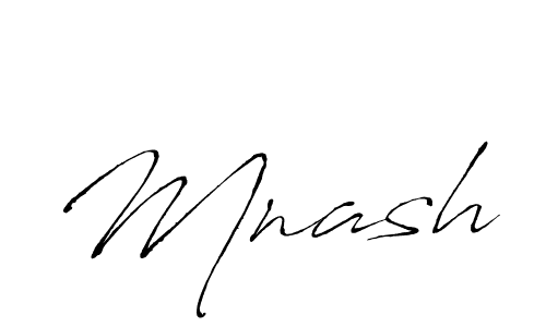 How to make Mnash name signature. Use Antro_Vectra style for creating short signs online. This is the latest handwritten sign. Mnash signature style 6 images and pictures png