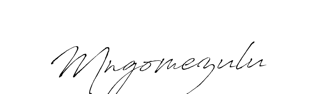 How to make Mngomezulu name signature. Use Antro_Vectra style for creating short signs online. This is the latest handwritten sign. Mngomezulu signature style 6 images and pictures png