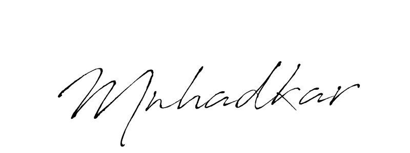 How to make Mnhadkar signature? Antro_Vectra is a professional autograph style. Create handwritten signature for Mnhadkar name. Mnhadkar signature style 6 images and pictures png