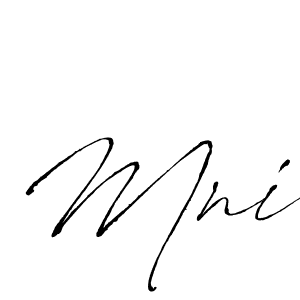 Use a signature maker to create a handwritten signature online. With this signature software, you can design (Antro_Vectra) your own signature for name Mni. Mni signature style 6 images and pictures png