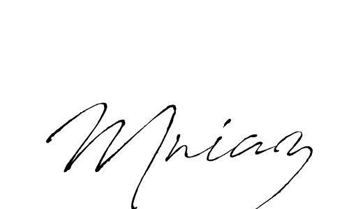 Design your own signature with our free online signature maker. With this signature software, you can create a handwritten (Antro_Vectra) signature for name Mniaz. Mniaz signature style 6 images and pictures png