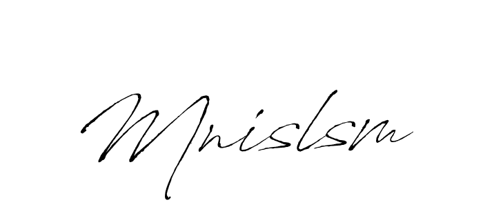 Also we have Mnislsm name is the best signature style. Create professional handwritten signature collection using Antro_Vectra autograph style. Mnislsm signature style 6 images and pictures png