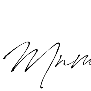 Create a beautiful signature design for name Mnm. With this signature (Antro_Vectra) fonts, you can make a handwritten signature for free. Mnm signature style 6 images and pictures png