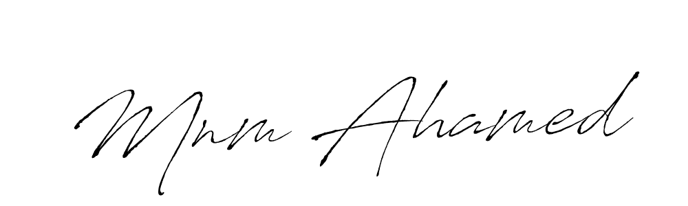 Use a signature maker to create a handwritten signature online. With this signature software, you can design (Antro_Vectra) your own signature for name Mnm Ahamed. Mnm Ahamed signature style 6 images and pictures png