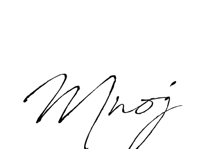 Antro_Vectra is a professional signature style that is perfect for those who want to add a touch of class to their signature. It is also a great choice for those who want to make their signature more unique. Get Mnoj name to fancy signature for free. Mnoj signature style 6 images and pictures png