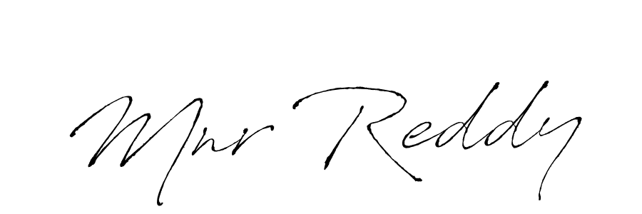 You should practise on your own different ways (Antro_Vectra) to write your name (Mnr Reddy) in signature. don't let someone else do it for you. Mnr Reddy signature style 6 images and pictures png