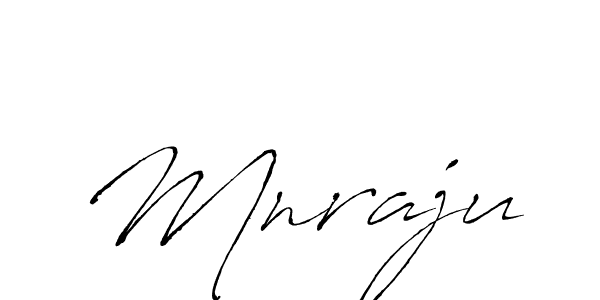 Make a beautiful signature design for name Mnraju. With this signature (Antro_Vectra) style, you can create a handwritten signature for free. Mnraju signature style 6 images and pictures png