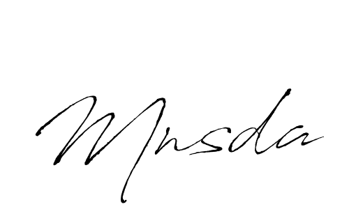 Use a signature maker to create a handwritten signature online. With this signature software, you can design (Antro_Vectra) your own signature for name Mnsda. Mnsda signature style 6 images and pictures png