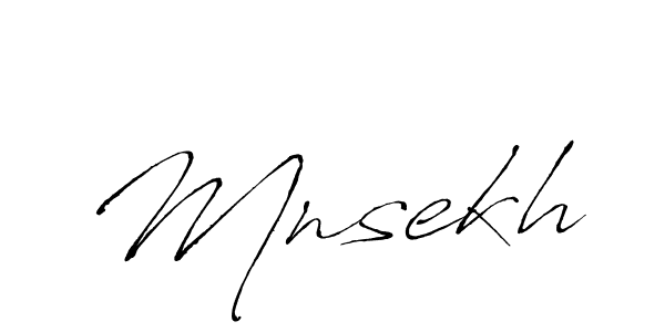 How to make Mnsekh signature? Antro_Vectra is a professional autograph style. Create handwritten signature for Mnsekh name. Mnsekh signature style 6 images and pictures png