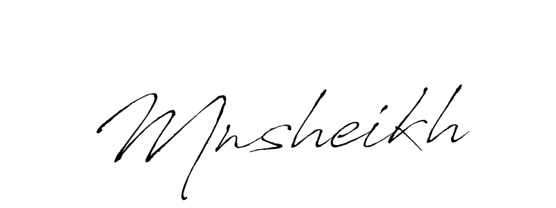 Design your own signature with our free online signature maker. With this signature software, you can create a handwritten (Antro_Vectra) signature for name Mnsheikh. Mnsheikh signature style 6 images and pictures png