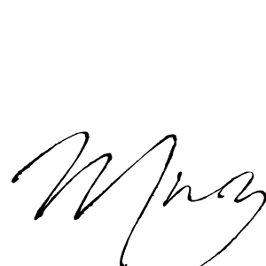 Similarly Antro_Vectra is the best handwritten signature design. Signature creator online .You can use it as an online autograph creator for name Mnz. Mnz signature style 6 images and pictures png